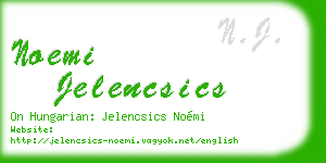 noemi jelencsics business card